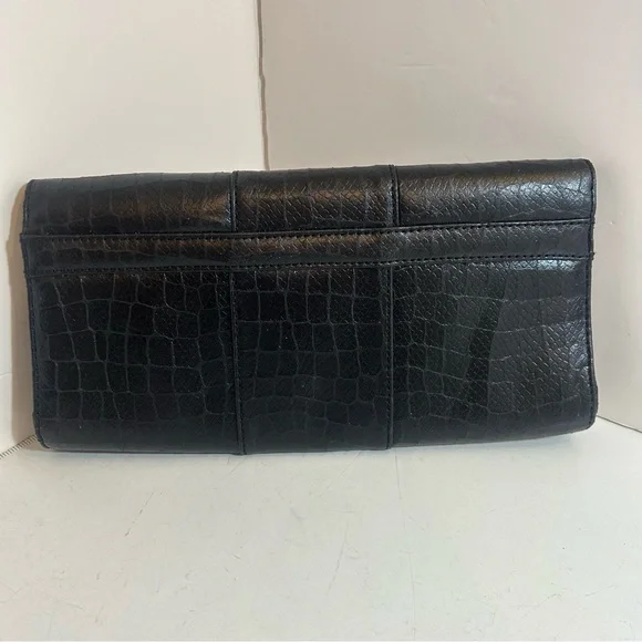 Guess women’s black animal print jewelled clutch - Picture 2 of 12